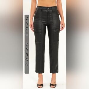 DAZE Straight Up Cargo High Rise Straight Leg Ankle